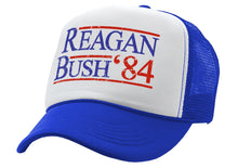 Load image into Gallery viewer, REAGAN BUSH &#39;84 - funny retro vintage style - Unisex Adult Trucker Cap Hat - Five Panel Retro Style TRUCKER Cap
