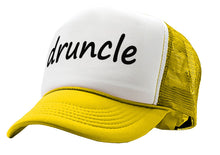 Load image into Gallery viewer, DRUNCLE - drunk uncle fathers day funny gag - Vintage Retro Style Trucker Cap Hat - Five Panel Retro Style TRUCKER Cap
