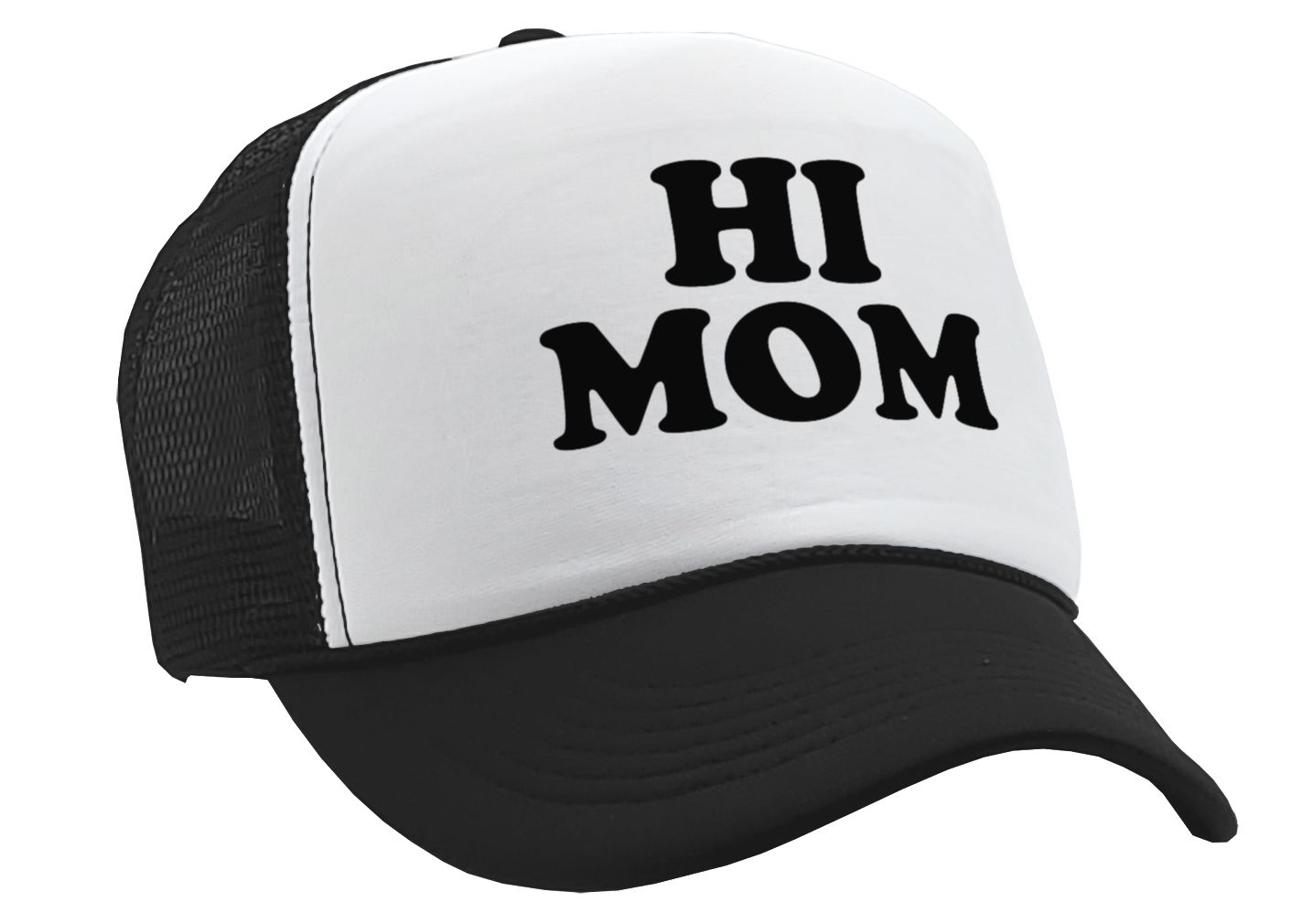 HI MOM - Five Panel Retro Style TRUCKER Cap