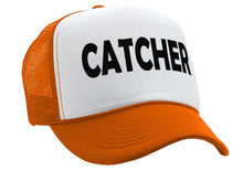 Load image into Gallery viewer, CATCHER - pitcher funny lgbtq gay rights - Vintage Retro Style Trucker Cap Hat - Five Panel Retro Style TRUCKER Cap
