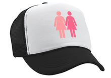 Load image into Gallery viewer, GIRL ON GIRL - lgbtq gay rights lesbian - Vintage Retro Style Trucker Cap Hat - Five Panel Retro Style TRUCKER Cap
