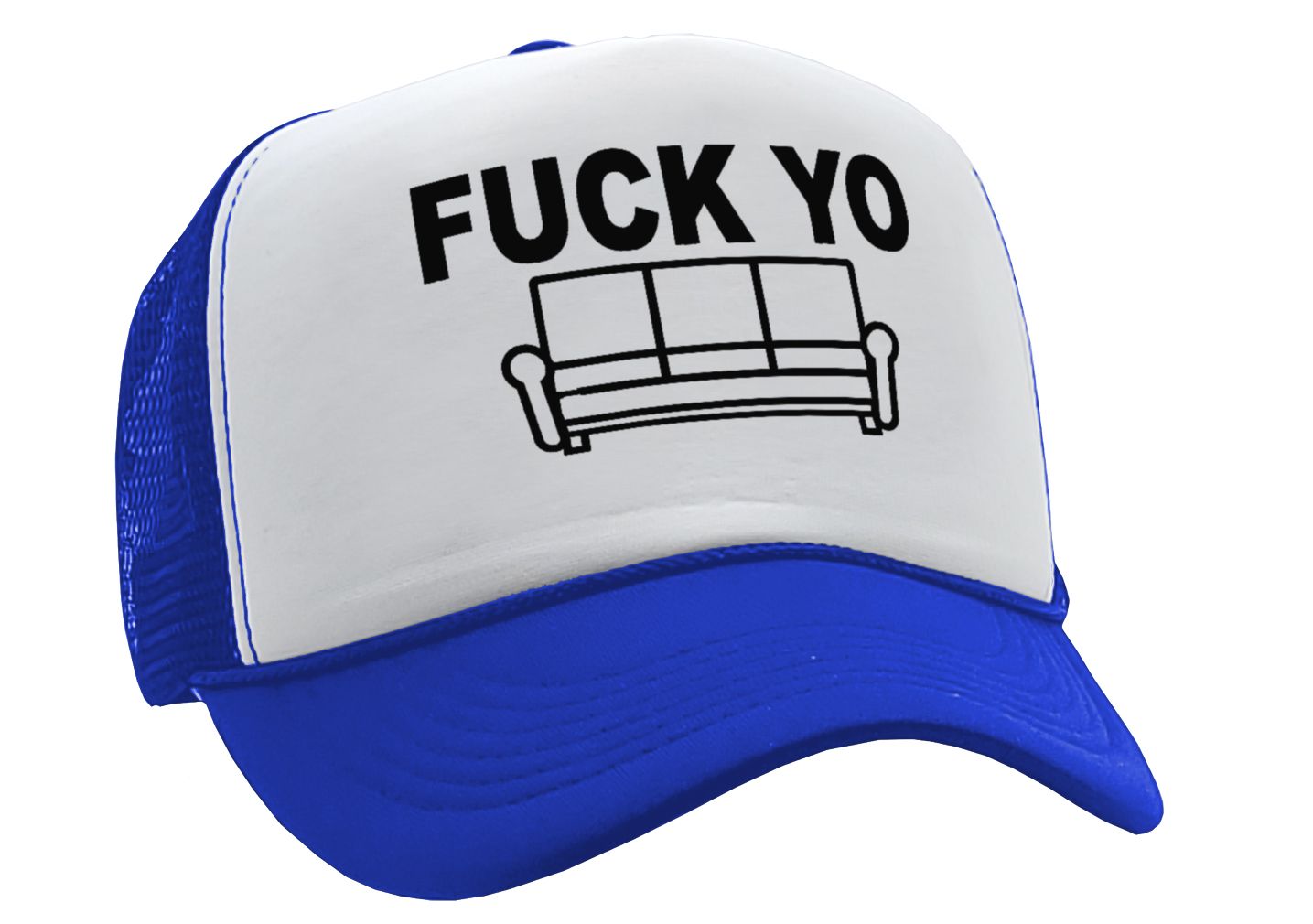 F___ YO COUCH - chappelle james show your - Vintage Retro Style Trucker Cap Hat - Five Panel Retro Style TRUCKER Cap