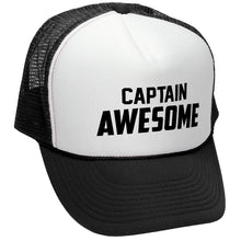 Load image into Gallery viewer, CAPTAIN AWESOME - Retro Vintage Mesh Trucker Cap Hat - Five Panel Retro Style TRUCKER Cap
