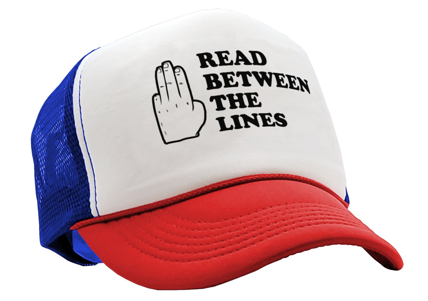 READ BETWEEN the LINES - Five Panel Retro Style TRUCKER Cap