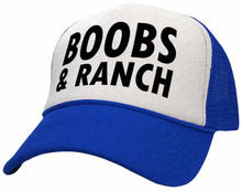 Load image into Gallery viewer, BOOBS AND RANCH - Five Panel Retro Style TRUCKER Cap
