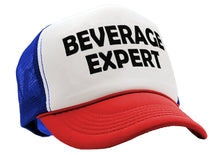 Load image into Gallery viewer, BEVERAGE EXPERT - beer wine liquor party - Vintage Retro Style Trucker Cap Hat - Five Panel Retro Style TRUCKER Cap
