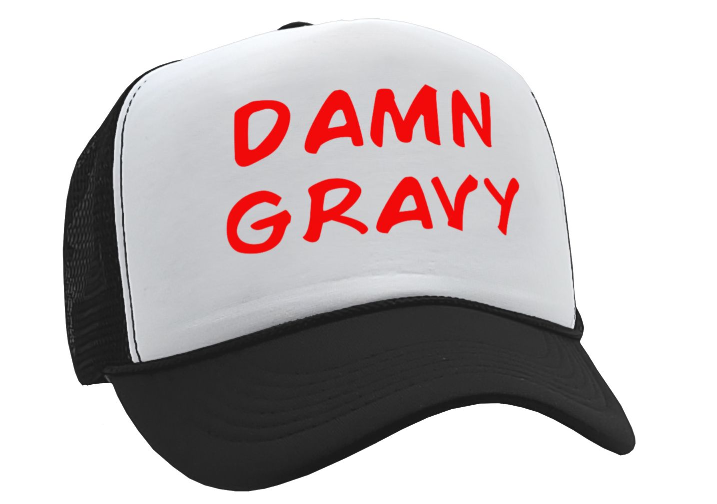 Damn Gravy - viral video - Vintage Retro Style Trucker Cap Hat - Five Panel Retro Style TRUCKER Cap