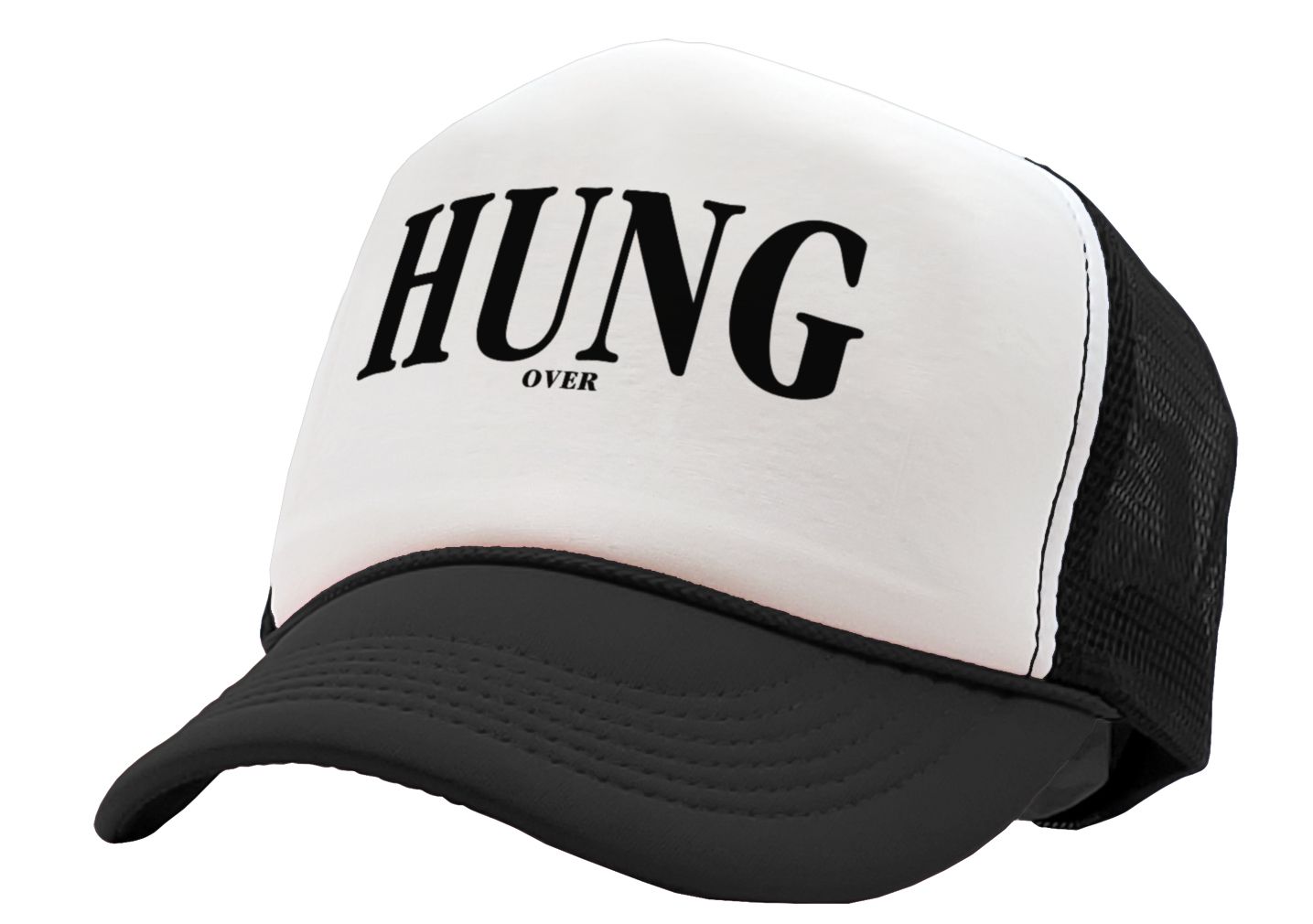 HUNG OVER - Five Panel Retro Style TRUCKER Cap