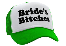 Load image into Gallery viewer, BRIDE&#39;S BITCHES - wedding marriage party bride - Vintage Retro Style Trucker Cap Hat - Five Panel Retro Style TRUCKER Cap
