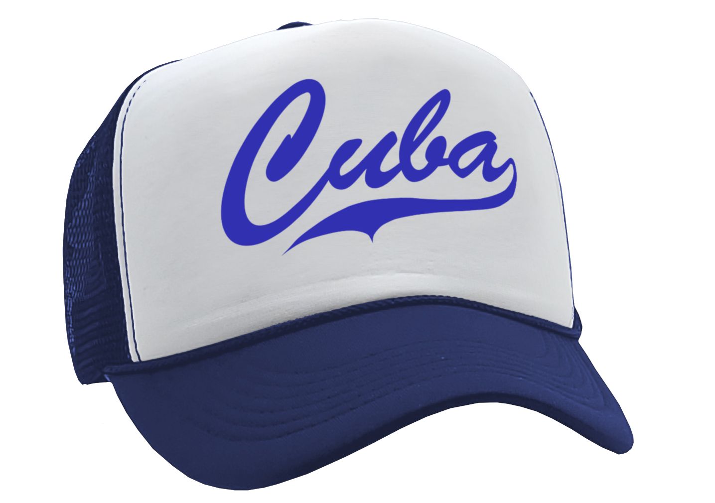 CUBA - hispanic pride latin america cubano - Vintage Retro Style Trucker Cap Hat - Five Panel Retro Style TRUCKER Cap