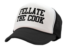 Load image into Gallery viewer, Fellate The Cook - Five Panel Retro Style TRUCKER Cap
