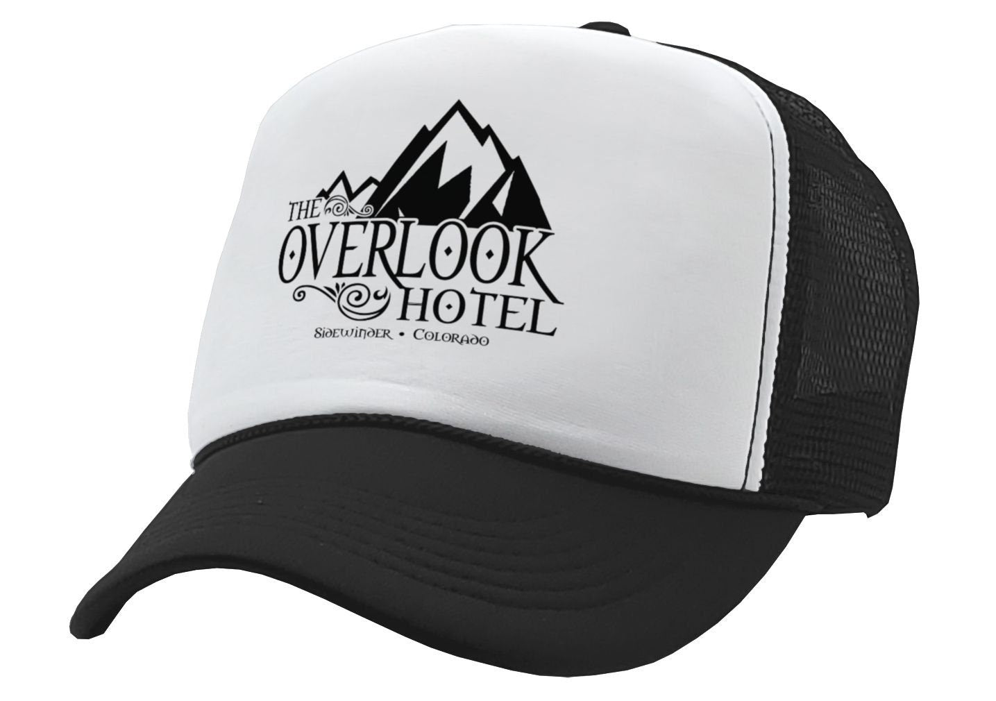 THE OUTLOOK HOTEL - horror scary movie - Vintage Retro Style Trucker Cap Hat - Five Panel Retro Style TRUCKER Cap