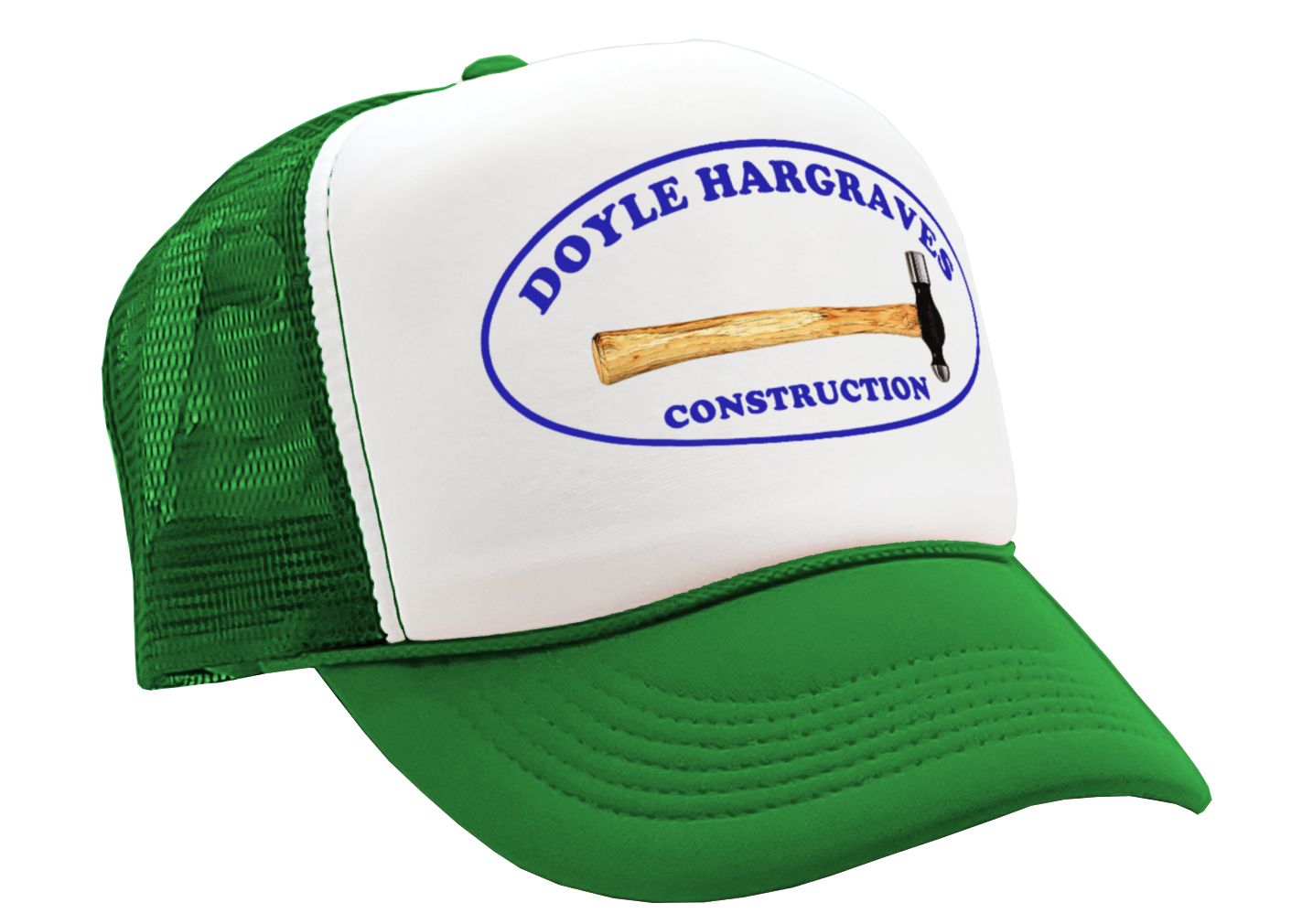 DOYLE HARGRAVES CONSTRUCTION movie - Vintage Retro Style Trucker Cap Hat - Five Panel Retro Style TRUCKER Cap