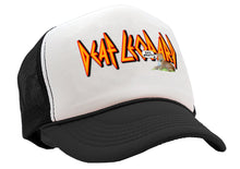 Load image into Gallery viewer, DEAF LEOPARD - Rock Band Parody - Five Panel Retro Style TRUCKER Cap
