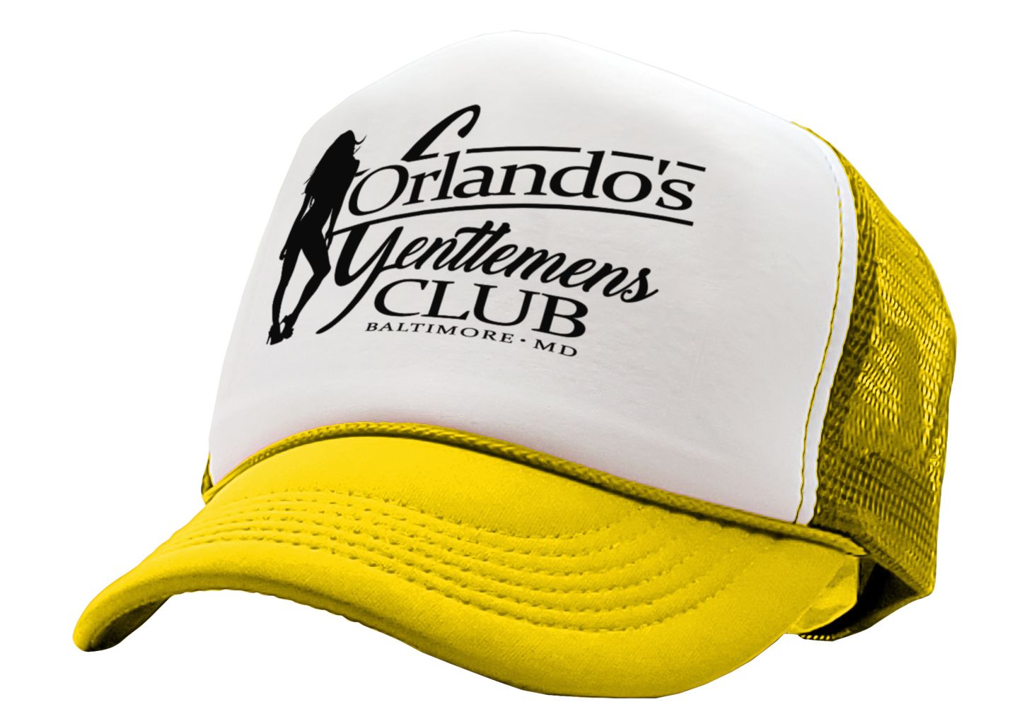 ORLANDOS GENTLEMENS CLUB - strip mafia - Vintage Retro Style Trucker Cap Hat - Five Panel Retro Style TRUCKER Cap