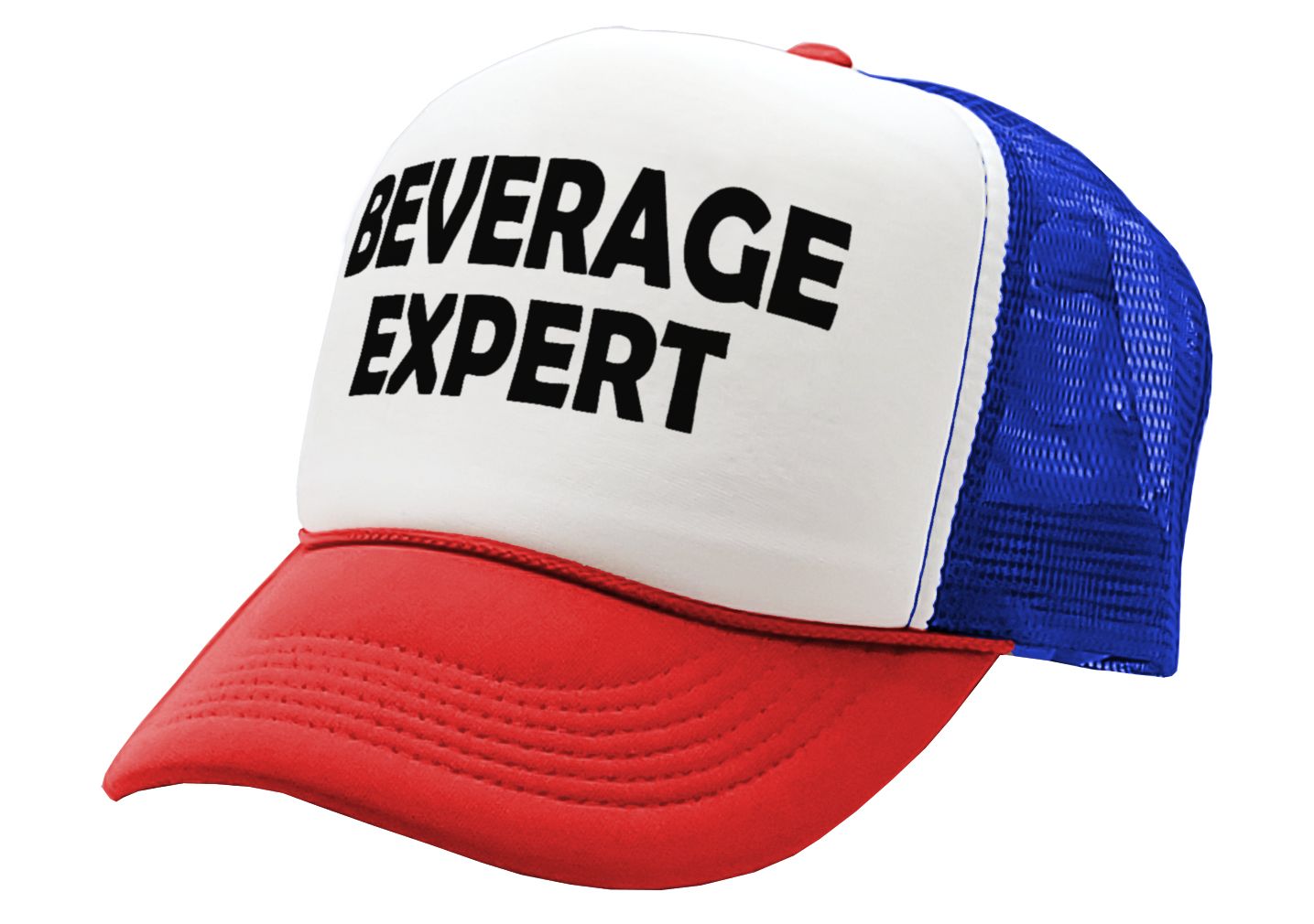 BEVERAGE EXPERT - beer wine liquor party - Vintage Retro Style Trucker Cap Hat - Five Panel Retro Style TRUCKER Cap