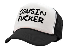 Load image into Gallery viewer, COUSIN F___ER - Five Panel Retro Style TRUCKER Cap
