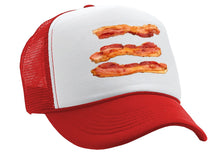 Load image into Gallery viewer, BACON - delicious breakfast ham - Vintage Retro Style Trucker Cap Hat - Five Panel Retro Style TRUCKER Cap
