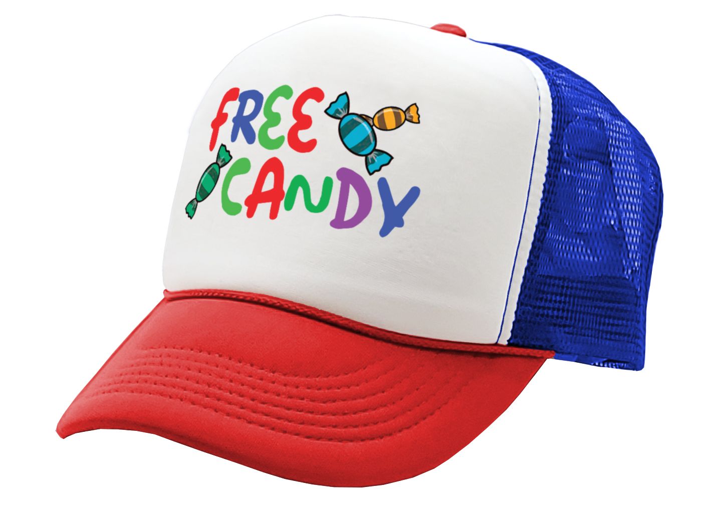 FREE CANDY - Five Panel Retro Style TRUCKER Cap