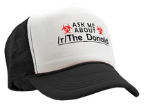 Load image into Gallery viewer, Ask Me About The_Donald - Five Panel Retro Style TRUCKER Cap
