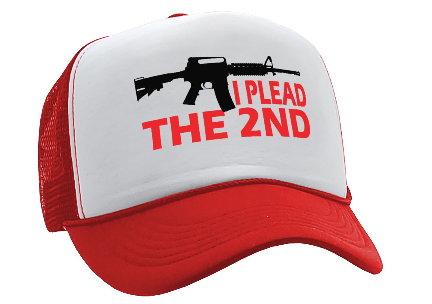 I PLEAD The 2nd AMENDMENT - Five Panel Retro Style TRUCKER Cap