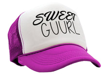 Load image into Gallery viewer, Sweet Guurl - viral video - Vintage Retro Style Trucker Cap Hat - Five Panel Retro Style TRUCKER Cap
