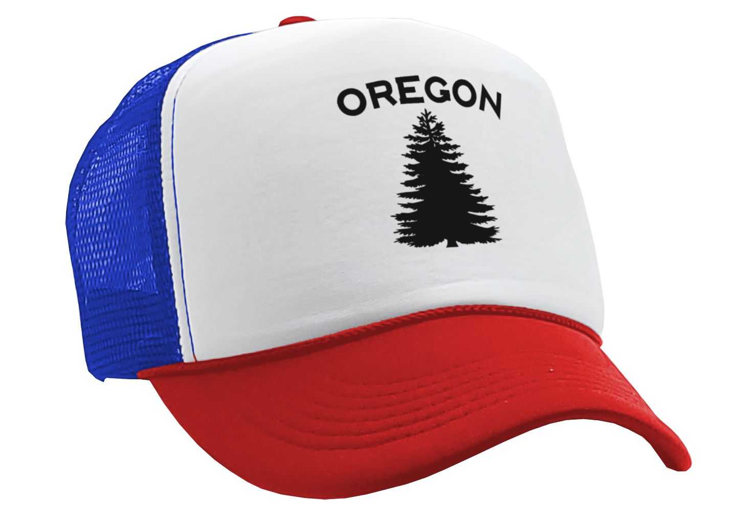 OREGON - us state salem portland beaver - Adult Trucker Cap Hat - Five Panel Retro Style TRUCKER Cap