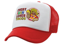 Load image into Gallery viewer, Every JUAN Loves Tacos - burrito - Five Panel Retro Style TRUCKER Cap
