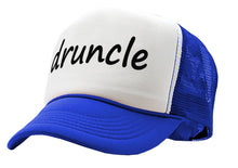 Load image into Gallery viewer, DRUNCLE - drunk uncle fathers day funny gag - Vintage Retro Style Trucker Cap Hat - Five Panel Retro Style TRUCKER Cap
