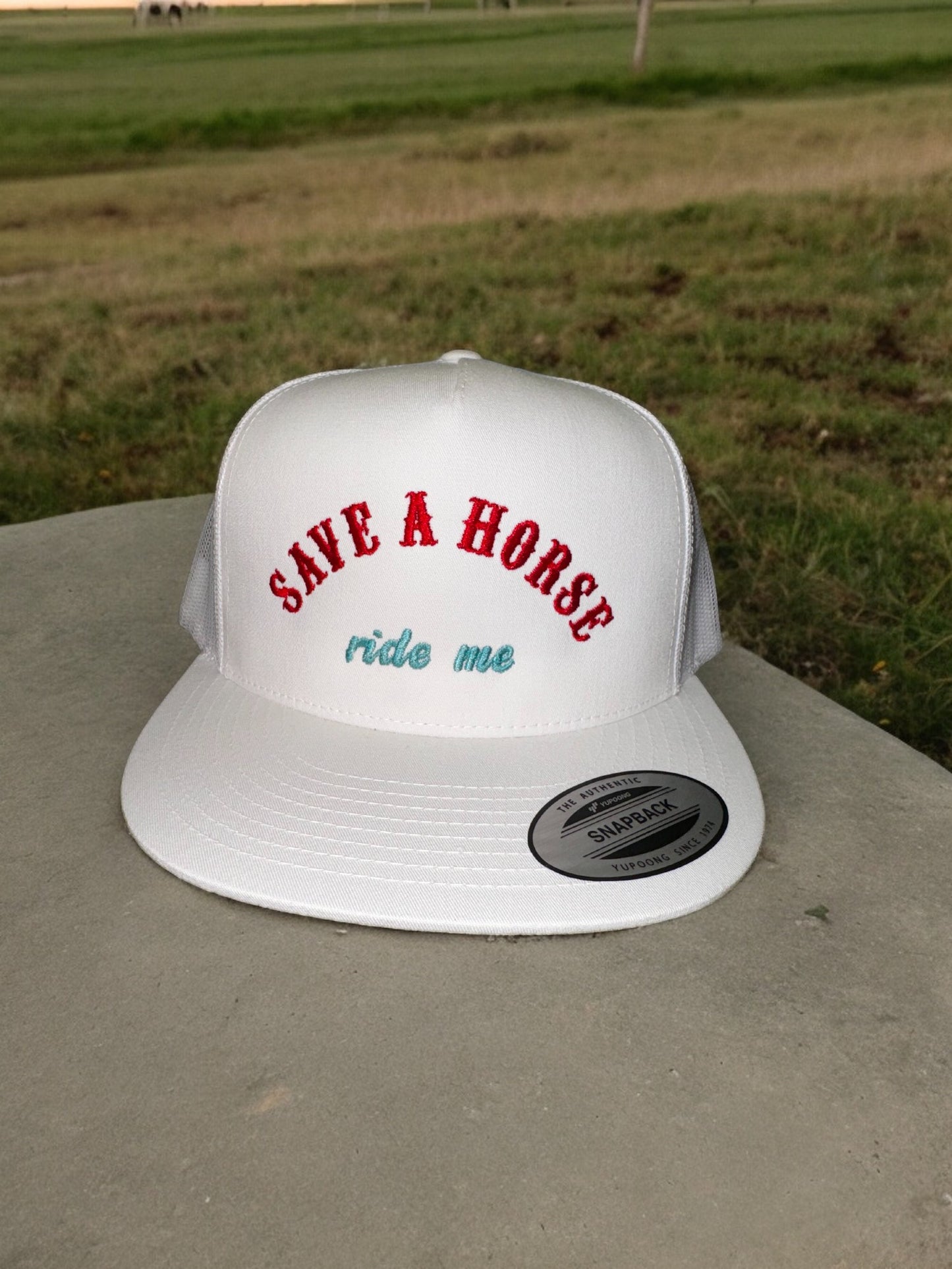 Save A Horse, Ride Me - Adjustable Snapback Trucker Hat