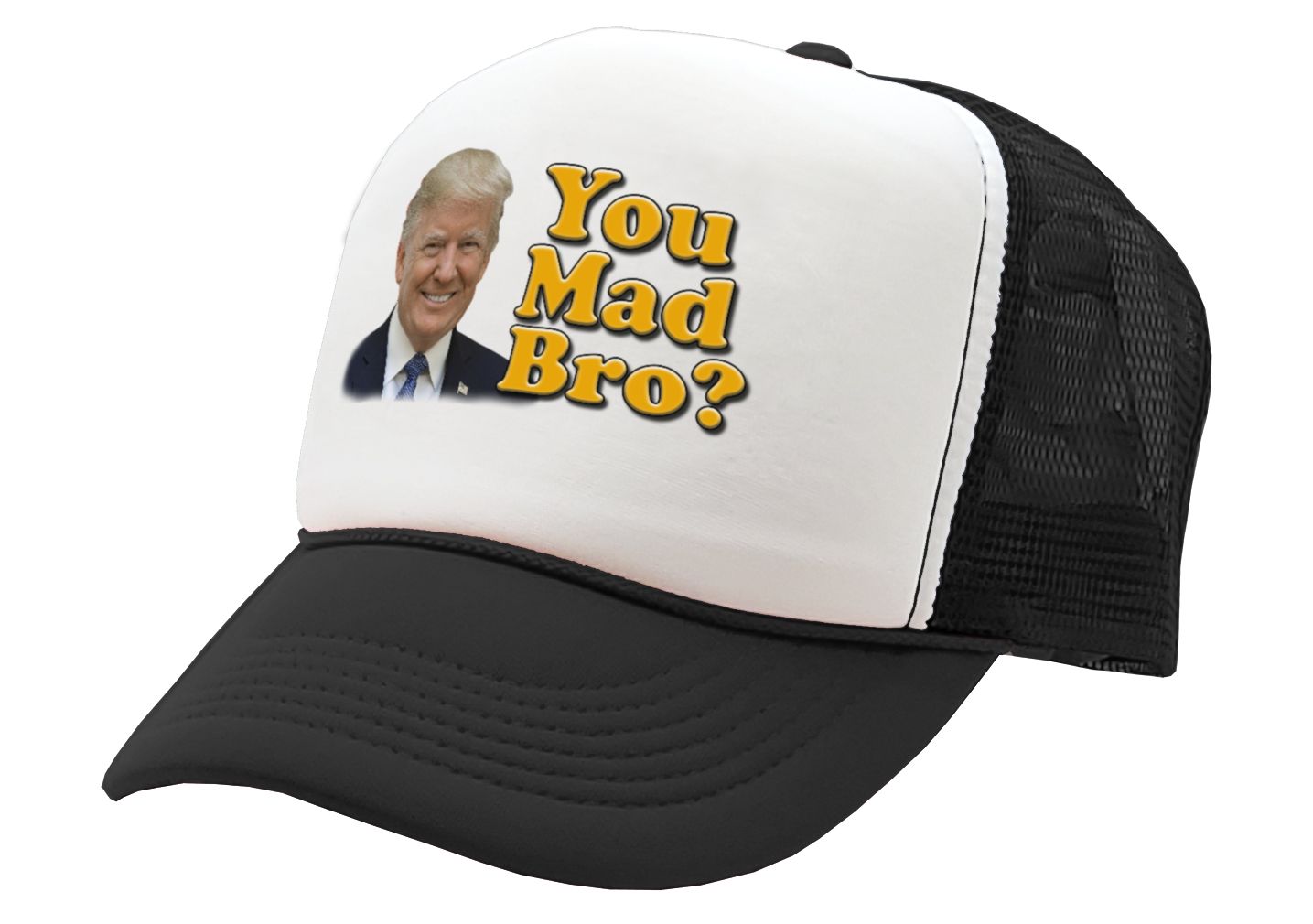 You Mad Bro - Five Panel Retro Style TRUCKER Cap