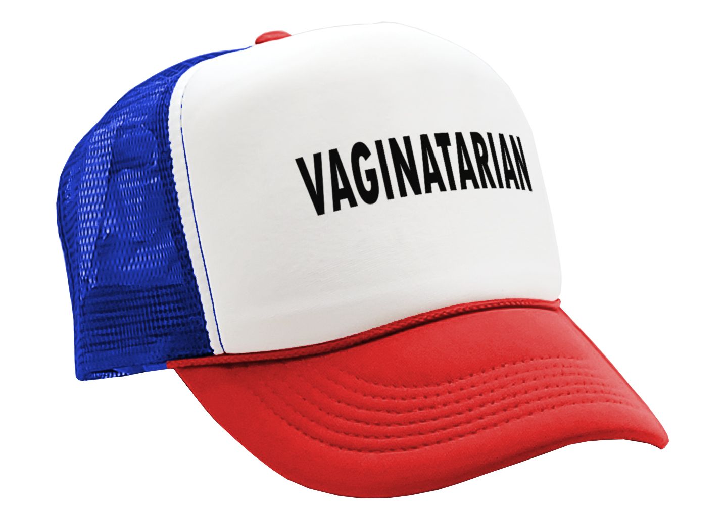 VAGINATARIAN - Five Panel Retro Style TRUCKER Cap