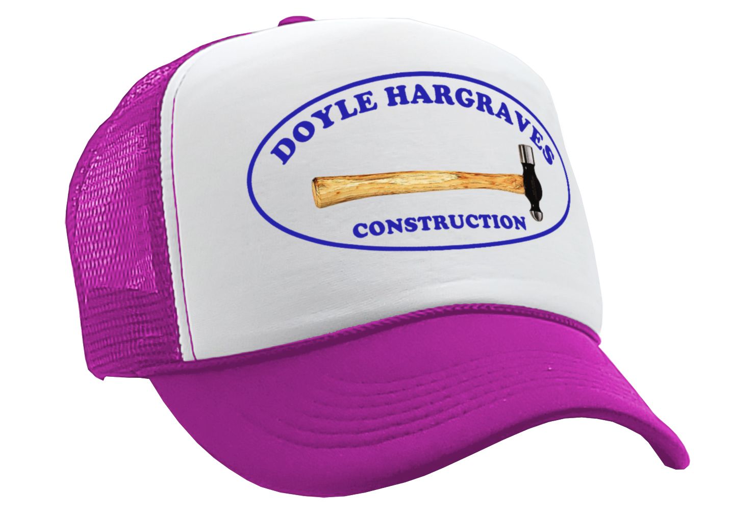 DOYLE HARGRAVES CONSTRUCTION movie - Vintage Retro Style Trucker Cap Hat - Five Panel Retro Style TRUCKER Cap