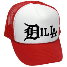 Load image into Gallery viewer, Dilla Trucker Hat - Mesh Cap - Five Panel Retro Style TRUCKER Cap
