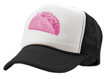 Load image into Gallery viewer, PINK TACO - funny joke gag prank sexy - Vintage Retro Style Trucker Cap Hat - Five Panel Retro Style TRUCKER Cap
