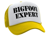 Load image into Gallery viewer, BIGFOOT EXPERT - squatchin sasquatch spook - Vintage Retro Style Trucker Cap Hat - Five Panel Retro Style TRUCKER Cap
