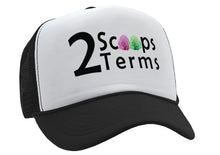 Load image into Gallery viewer, TWO SCOOPS - 2 TERMS - Five Panel Retro Style TRUCKER Cap
