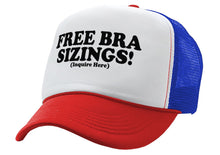 Load image into Gallery viewer, FREE BRA SIZINGS - Five Panel Retro Style TRUCKER Cap
