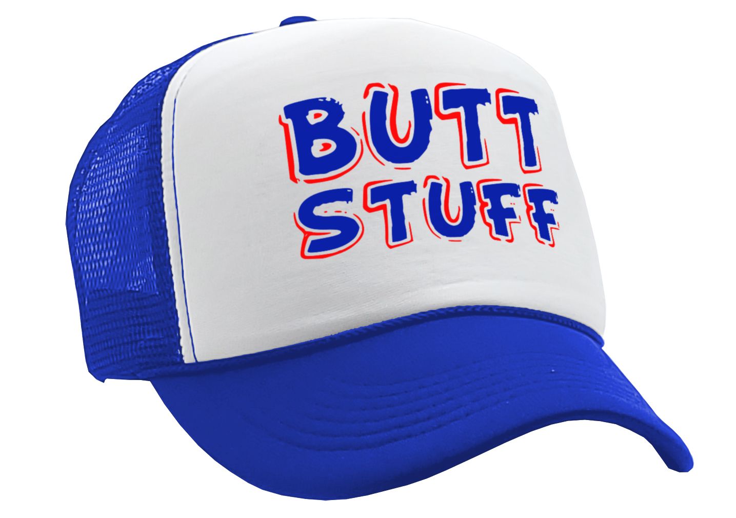 BUTT STUFF - Five Panel Retro Style TRUCKER Cap