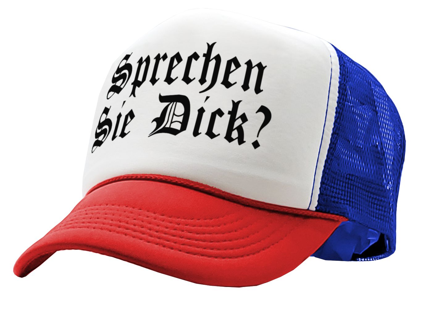 SPRECHEN SIE DICK - step brothers funny - Vintage Retro Style Trucker Cap Hat - Five Panel Retro Style TRUCKER Cap