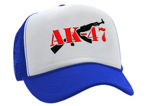 Load image into Gallery viewer, AK-47 - Assault Rifle - Five Panel Retro Style TRUCKER Cap
