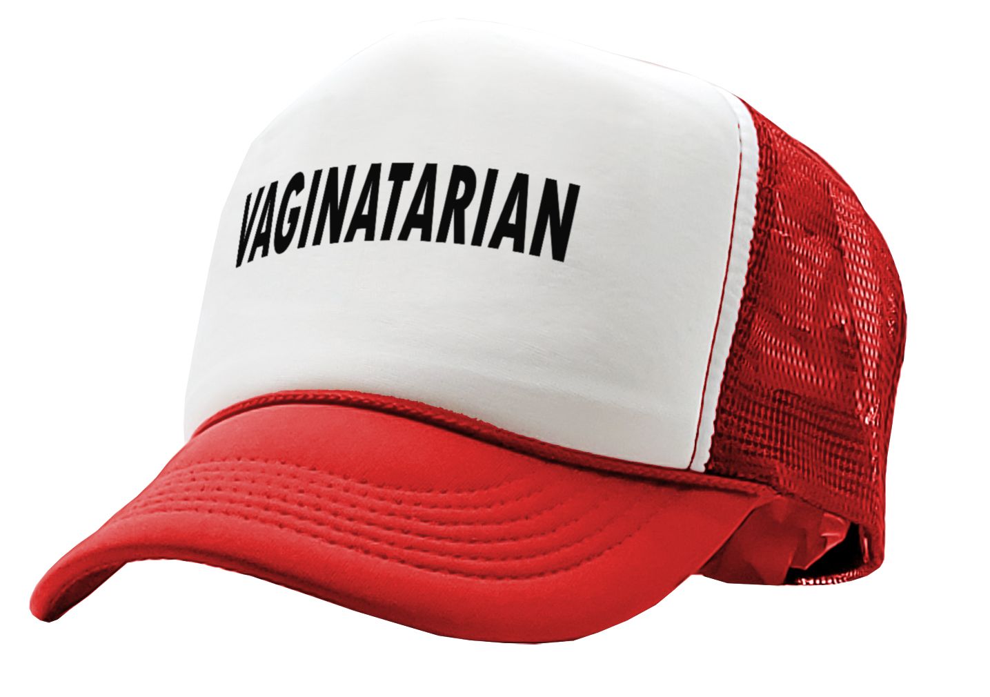 VAGINATARIAN - Five Panel Retro Style TRUCKER Cap