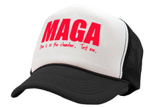 Load image into Gallery viewer, MAGA - One is in the chamber - Five Panel Retro Style TRUCKER Cap
