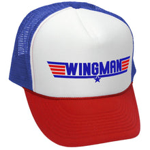 Load image into Gallery viewer, Wingman - TRUCKER HAT - Mesh Cap - Five Panel Retro Style TRUCKER Cap
