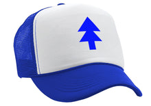 Load image into Gallery viewer, BLUE PINE TREE - Five Panel Retro Style TRUCKER Cap
