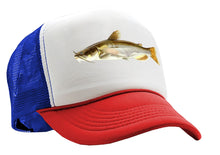 Load image into Gallery viewer, CATFISH - lake fish pond angler fishing - Vintage Retro Style Trucker Cap Hat - Five Panel Retro Style TRUCKER Cap
