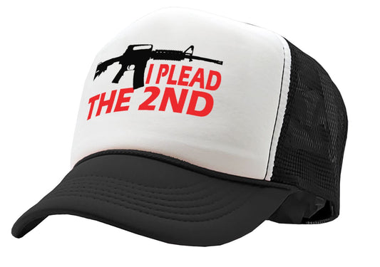 I PLEAD The 2nd AMENDMENT - Five Panel Retro Style TRUCKER Cap