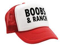 Load image into Gallery viewer, BOOBS AND RANCH - Five Panel Retro Style TRUCKER Cap
