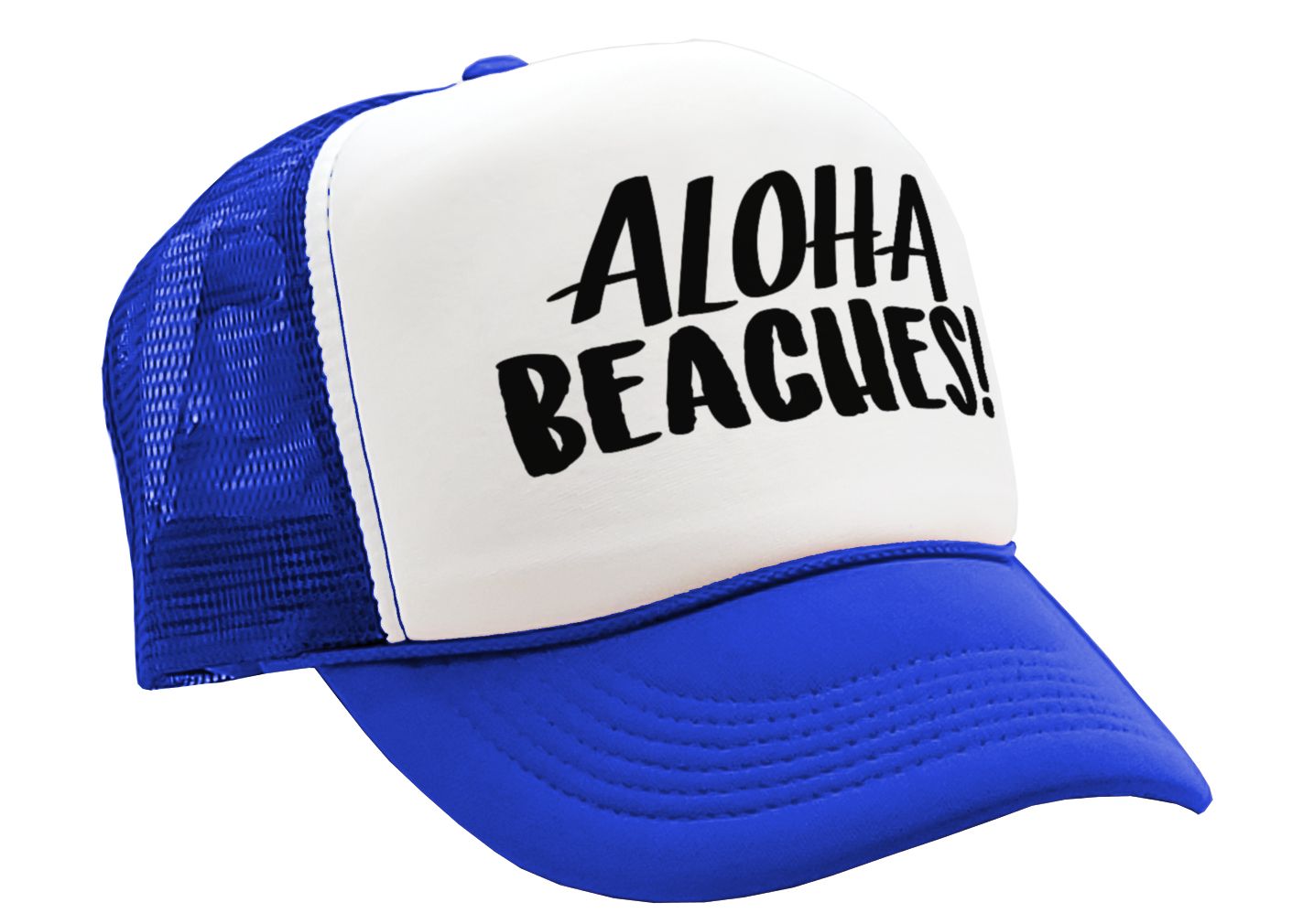 ALOHA BEACHES! Adult Trucker Cap Hat