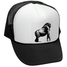 Load image into Gallery viewer, Gorilla Trucker Hat - Mesh Cap - Five Panel Retro Style TRUCKER Cap
